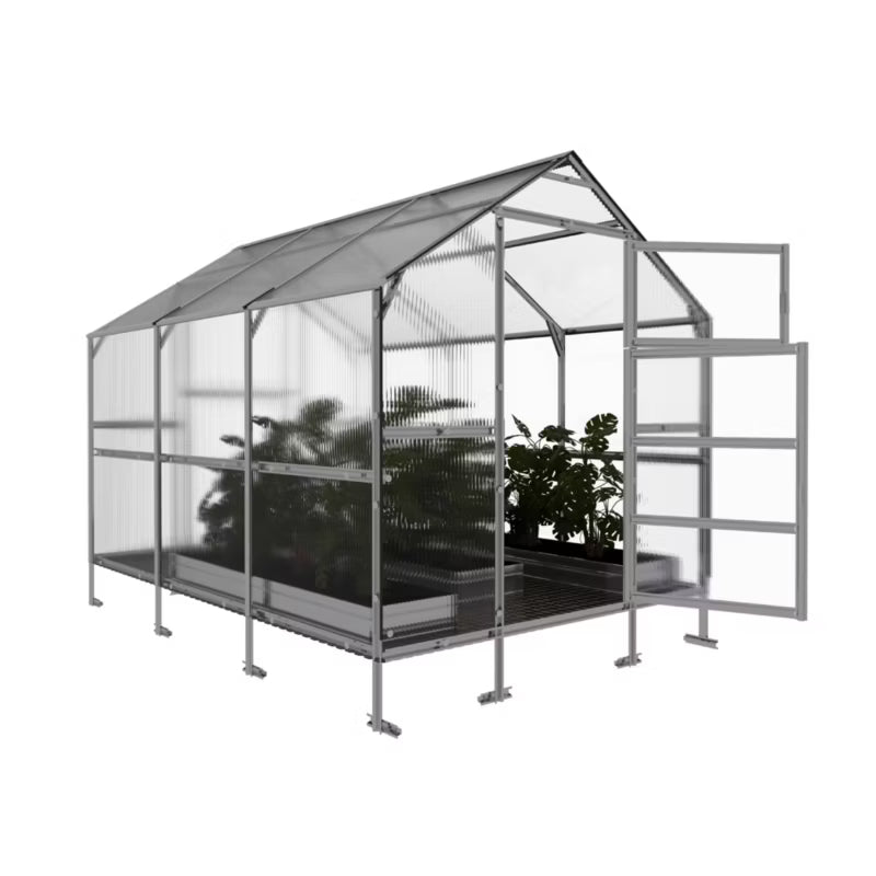 Drivhus 2,35x3 m Polycarbonat 6 mm 7,05 m²