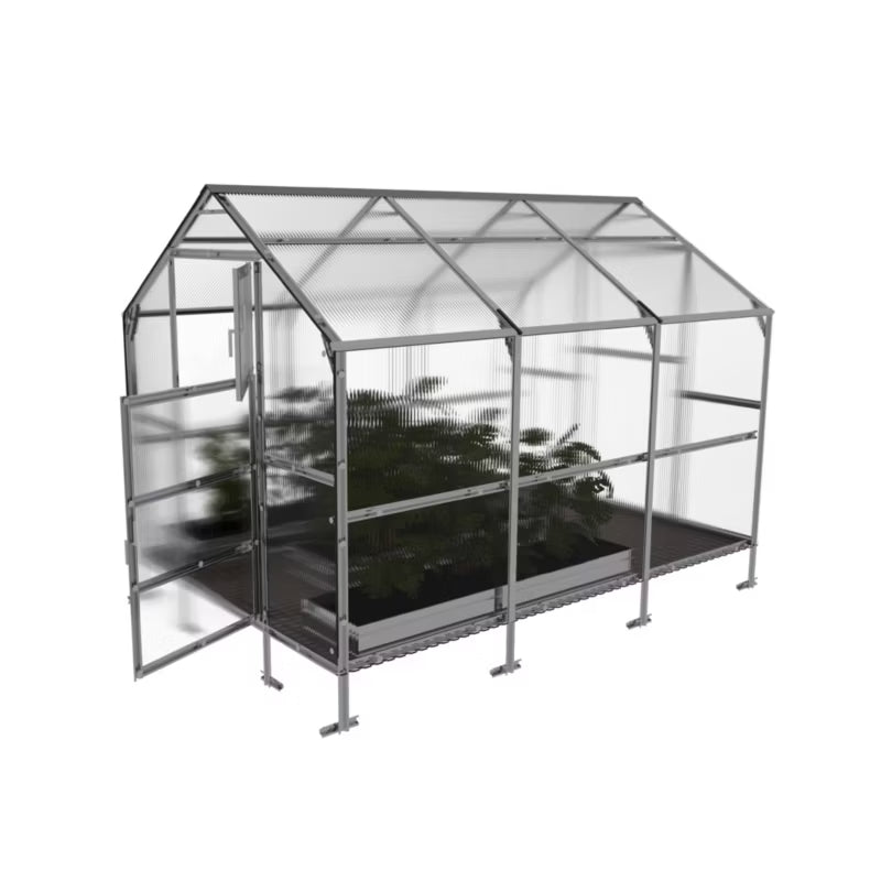 Drivhus 2,35x3 m Polycarbonat 6 mm 7,05 m²