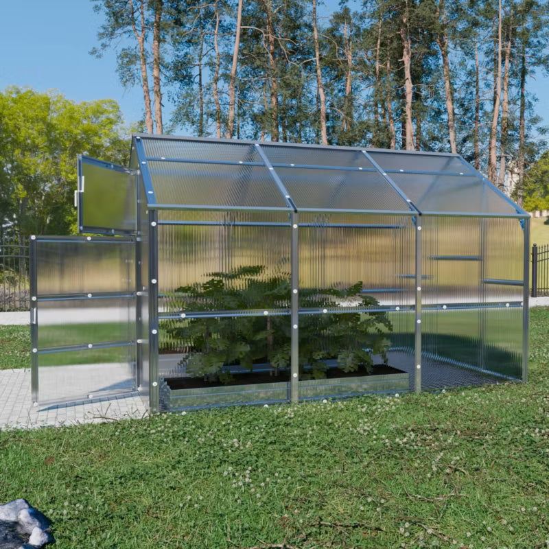 Drivhus 2,35x3 m Polycarbonat 6 mm 7,05 m²