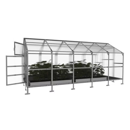 Drivhus 2,35x5 m 6 mm Polycarbonat