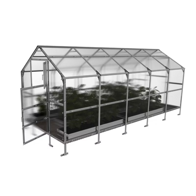 Drivhus 2,35x5 m 6 mm Polycarbonat
