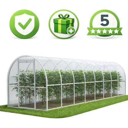 Drivhus 240x800 cm 19,2 m² Polycarbonat 6 mm