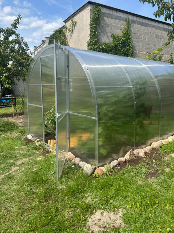 Drivhus 240x800 cm 19,2 m² Polycarbonat 6 mm