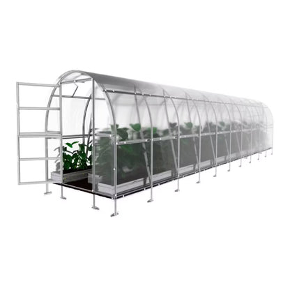 Drivhus 2x10 m 6 mm Polycarbonat 20 m²