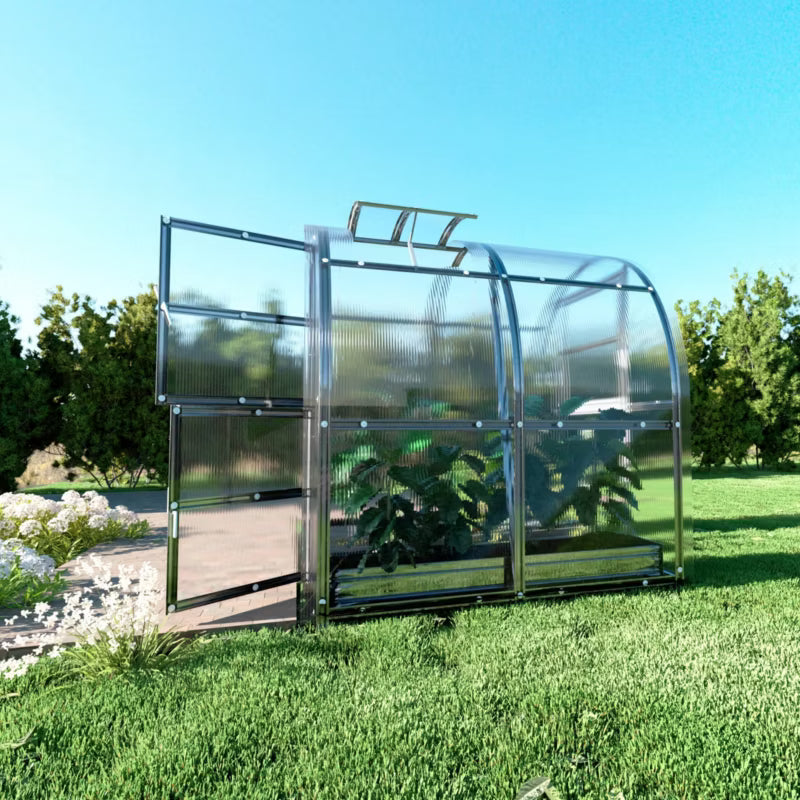 Drivhus 2x2 m 4 m² 6 mm Polycarbonat