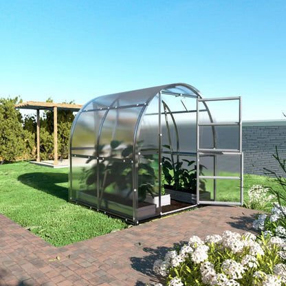 Drivhus 2x2 m 4 m² 6 mm Polycarbonat