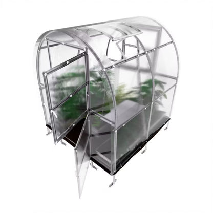 Drivhus 2x2 m 4 m² 6 mm Polycarbonat