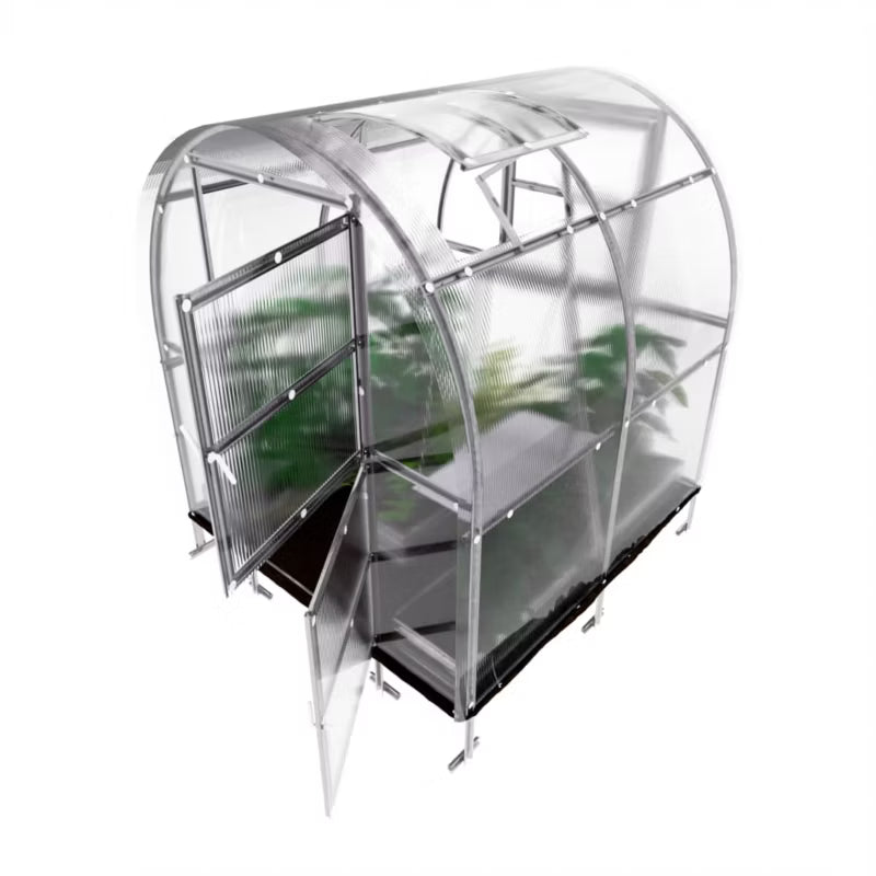 Drivhus 2x2 m 4 mm Polycarbonat 4 m²