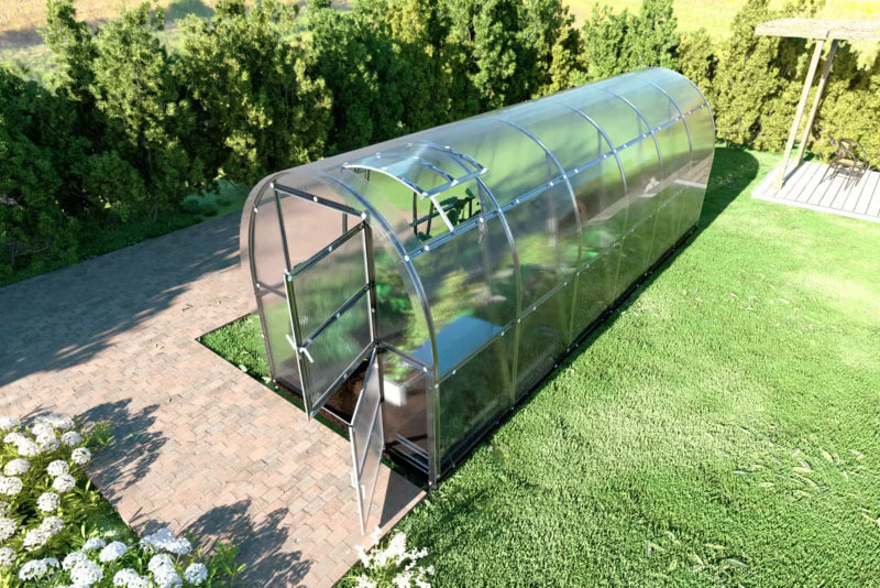Drivhus 2x6 m 6 mm Polycarbonat 12 m²