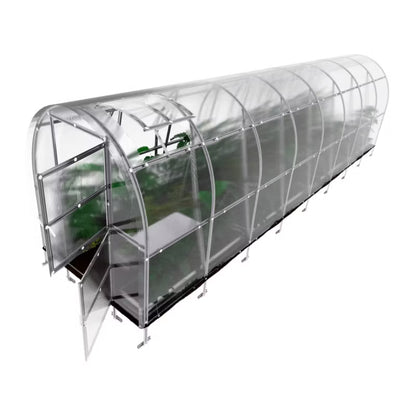 Drivhus 2x8 m 16 m² med 6 mm Polycarbonat