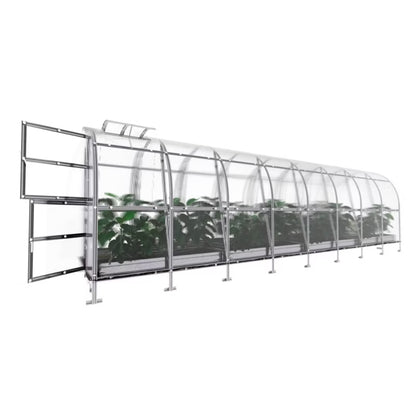 Drivhus 2x8 m 16 m² med 6 mm Polycarbonat