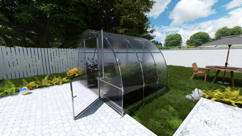 Drivhus 3x2 m 4 mm Polycarbonat 6 m²