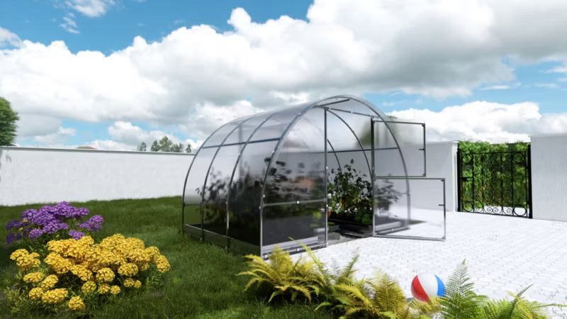 Drivhus 3x2 m 4 mm Polycarbonat 6 m²