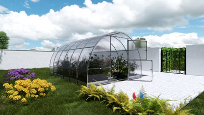 Drivhus 3x4 m 12 m² 6 mm Polycarbonat