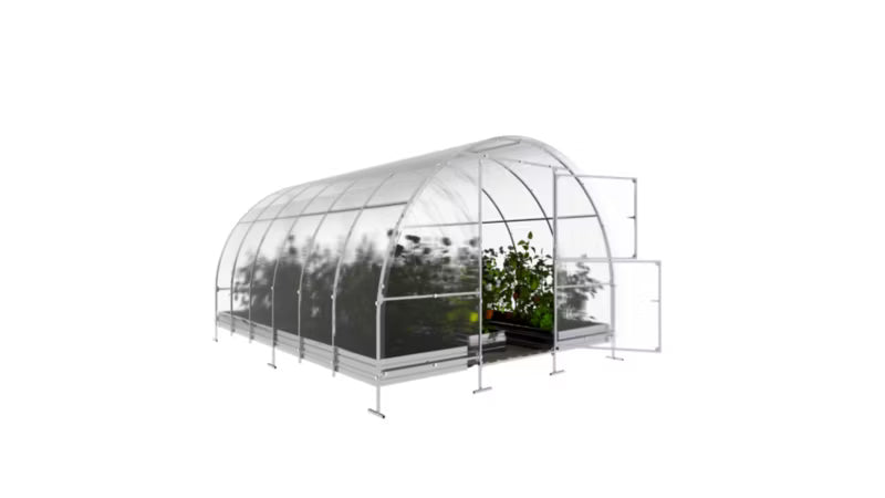 Drivhus 3x4 m 12 m² 6 mm Polycarbonat