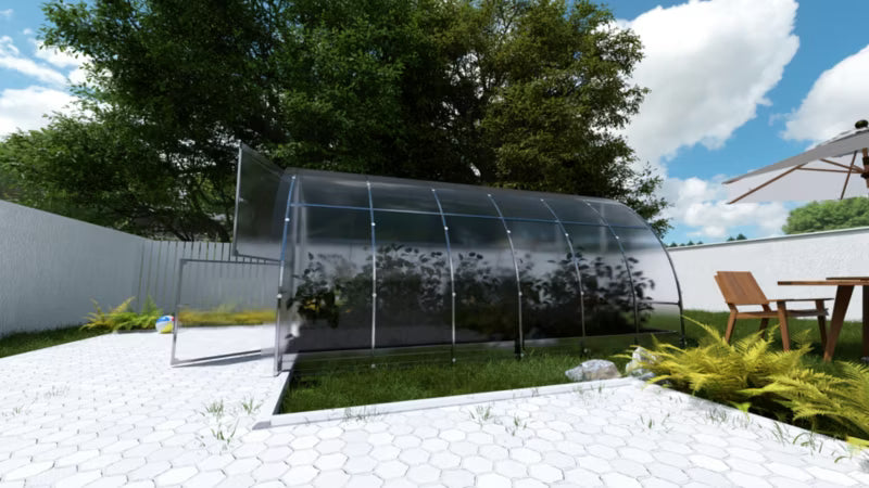 Drivhus 3x4 m 12 m² Polycarbonat 4 mm