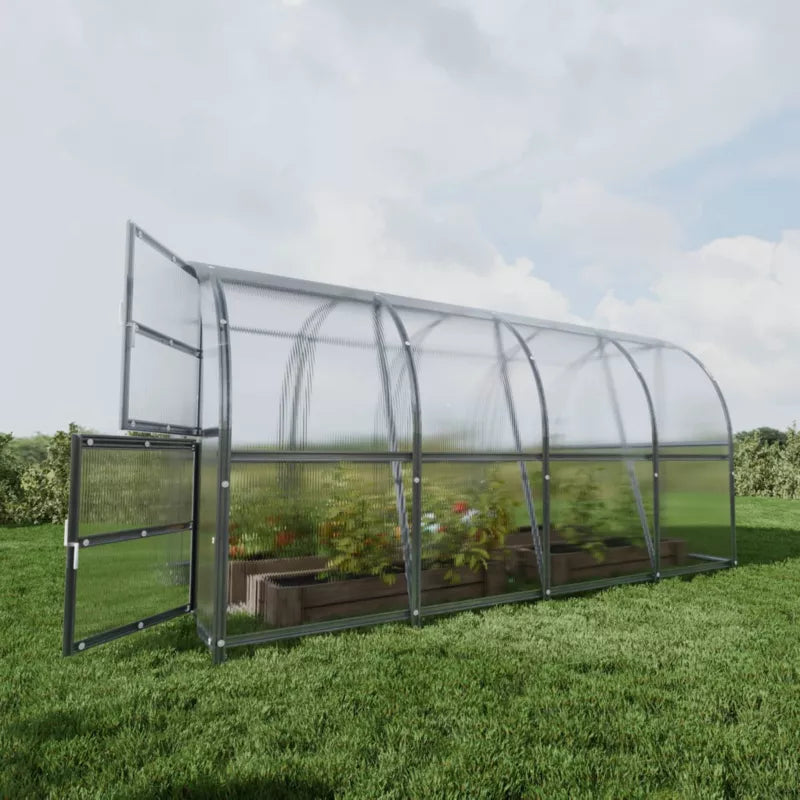Drivhus 3x4 m 4 mm Polycarbonat 12 m²
