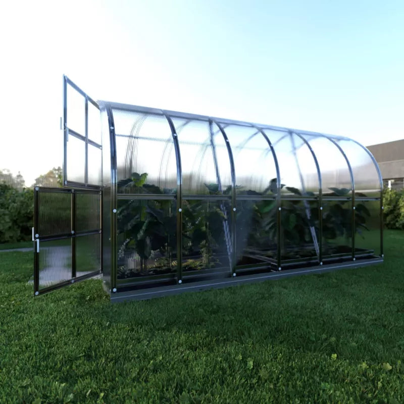 Drivhus 3x4 m Bue 6 mm Polycarbonat 12 m²