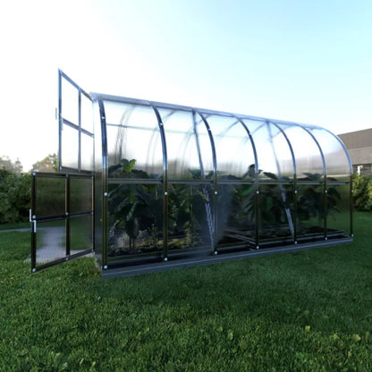 Drivhus 3x4 m Bue 6 mm Polycarbonat 12 m²