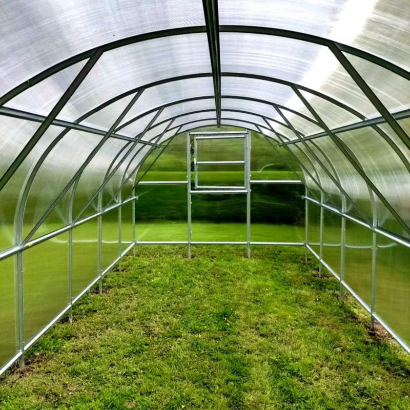 Drivhus 3x6 m 18 m² 4 mm Polycarbonat