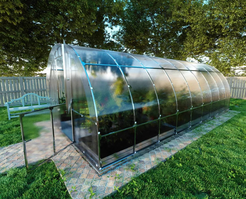 Drivhus 3x6 m 4 mm Polycarbonat 18 m²