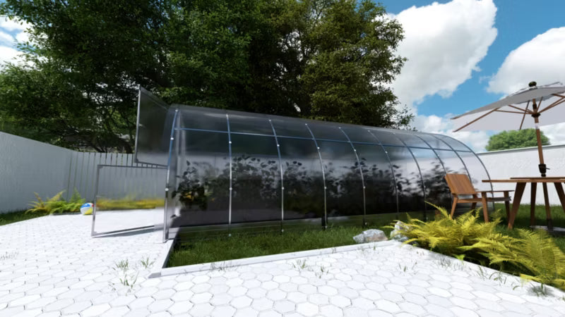 Drivhus 3x6 m 6 mm Polycarbonat 18 m²