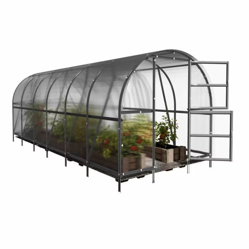 Drivhus 3x6 m 6 mm Polycarbonat 18 m²