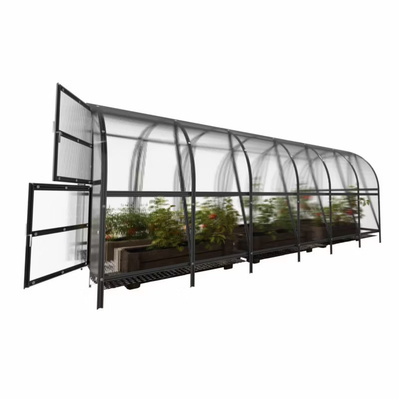 Drivhus 3x6 m Polycarbonat 6 mm 18 m²