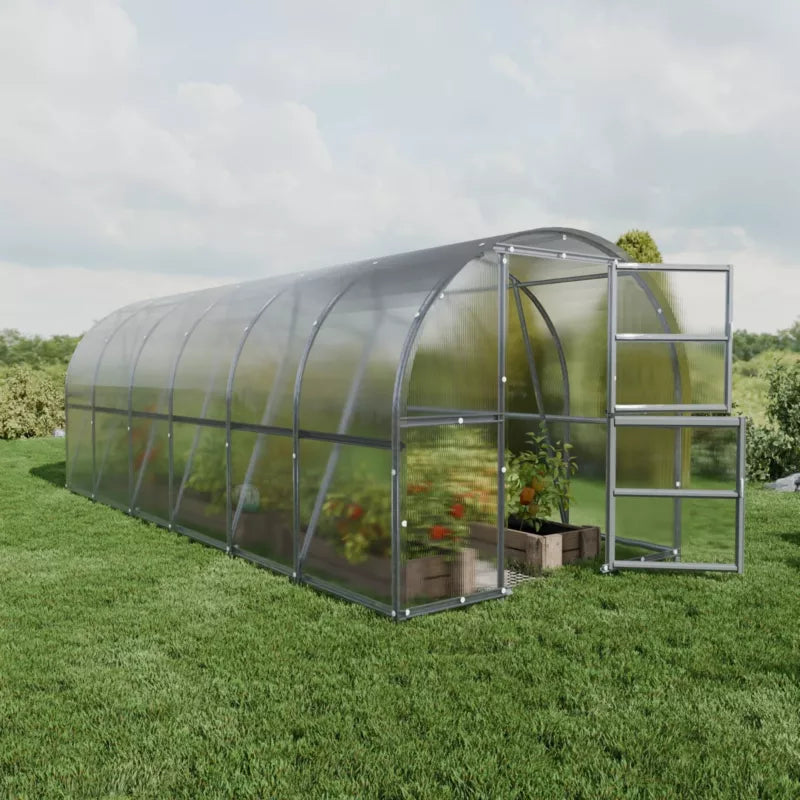 Drivhus 3x6 m Polycarbonat 6 mm 18 m²