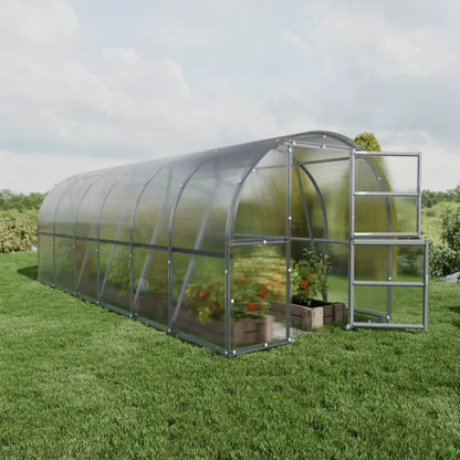 Drivhus 3x6 m Polycarbonat 6 mm 18 m²