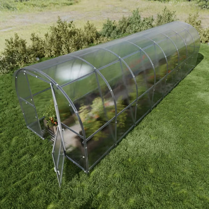 Drivhus 3x8 m 24 m² 6 mm Polycarbonat