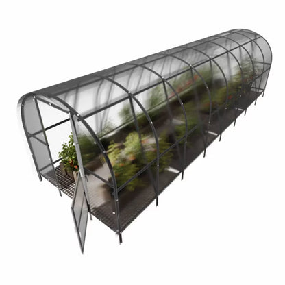 Drivhus 3x8 m 24 m² 6 mm Polycarbonat