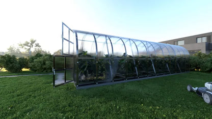 Drivhus 3x8 m Polycarbonat 4 mm 24 m²