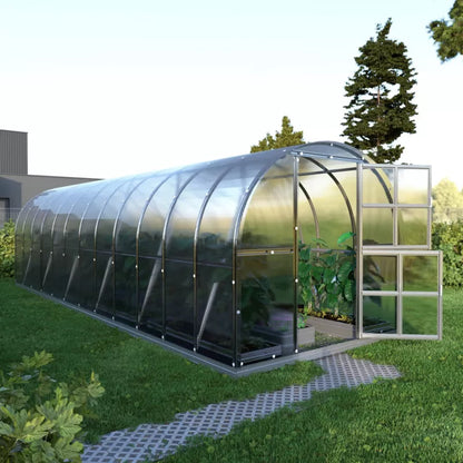Drivhus 3x8 m Polycarbonat 4 mm 24 m²