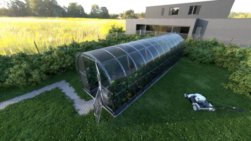 Drivhus 3x8 m Polycarbonat 4 mm 24 m²