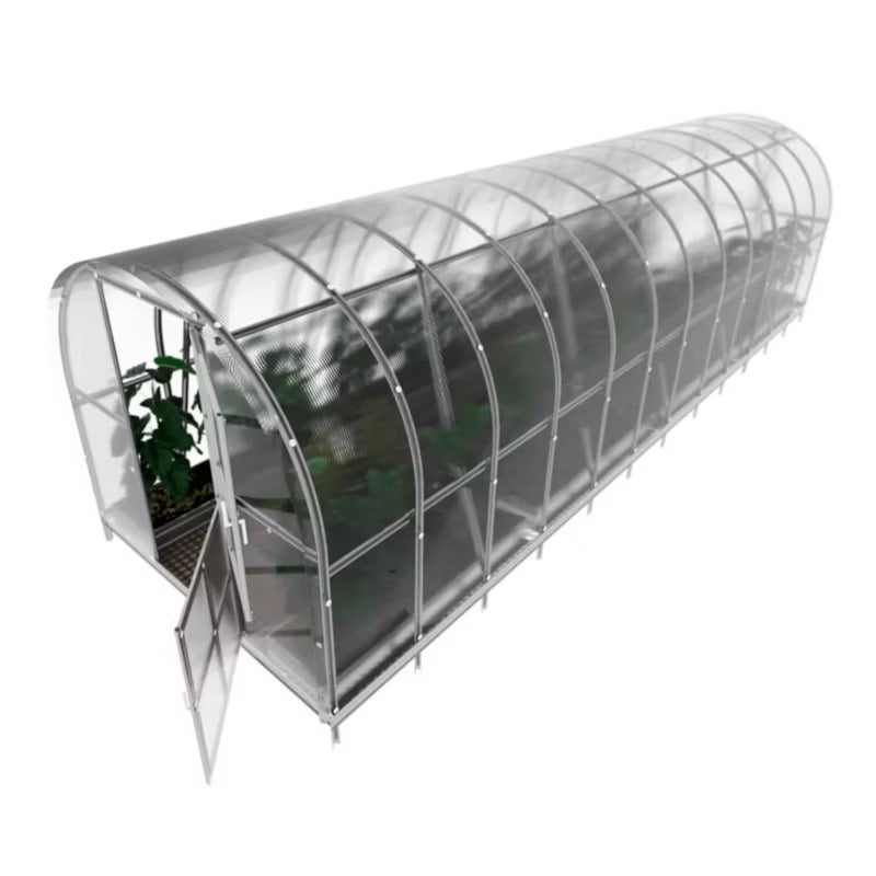 Drivhus 3x8 m Polycarbonat 4 mm 24 m²