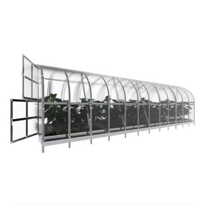 Drivhus 3x8 m Polycarbonat 4 mm 24 m²