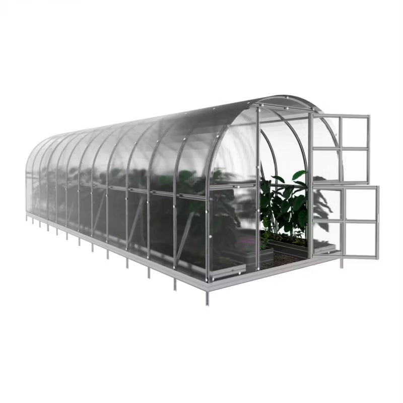 Drivhus 3x8 m Polycarbonat 4 mm 24 m²
