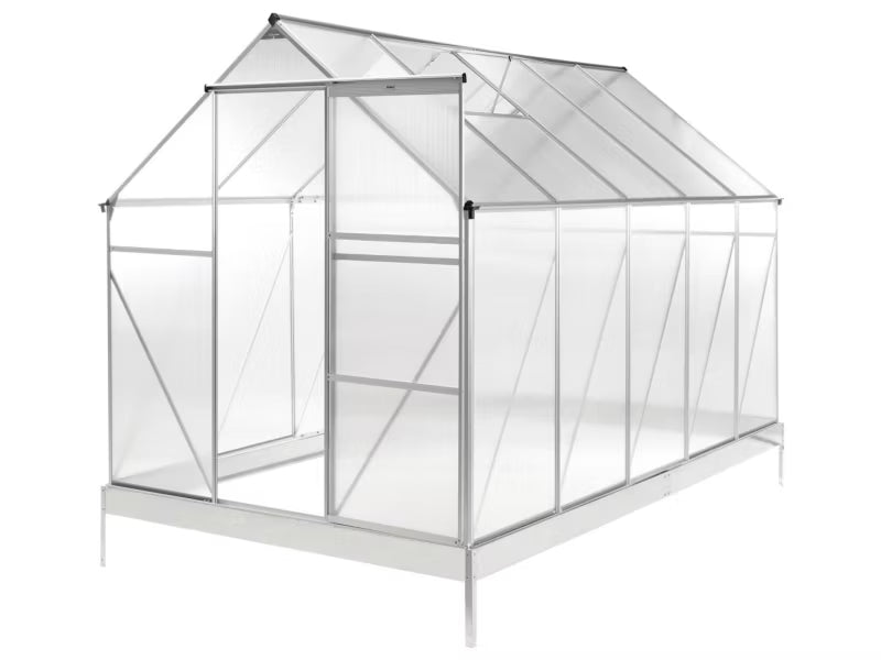 Drivhus Apulia 190x315 cm Sølv