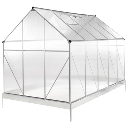 Drivhus Apulia 190x315 cm Sølv