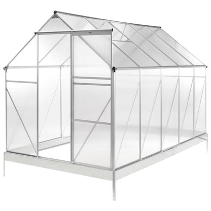 Drivhus Apulia 190x315 cm Sølv