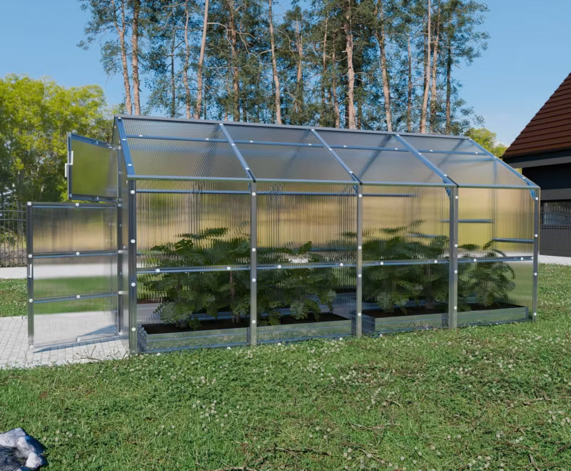 Drivhus Bernard 2,35x4 m Polycarbonat 6 mm 9,4 m²