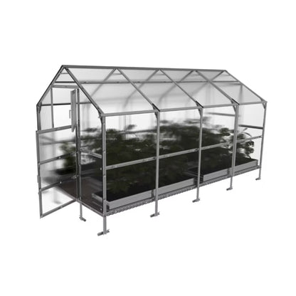 Drivhus Bernard 2,35x4 m Polycarbonat 6 mm 9,4 m²