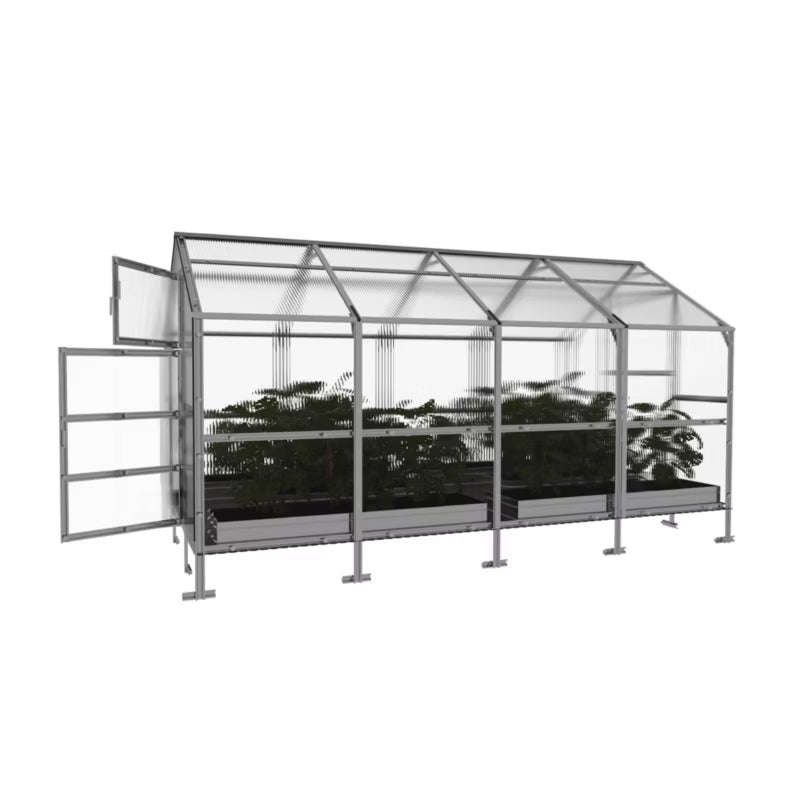Drivhus Bernard 2,35x4 m Polycarbonat 6 mm 9,4 m²