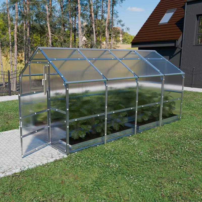 Drivhus Bernard 2,35x4 m Polycarbonat 6 mm 9,4 m²