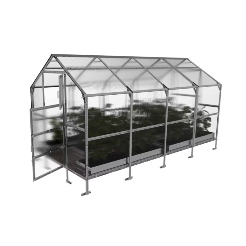 Drivhus Bernard 2,35x4 m Polycarbonat 6 mm 9,4 m²