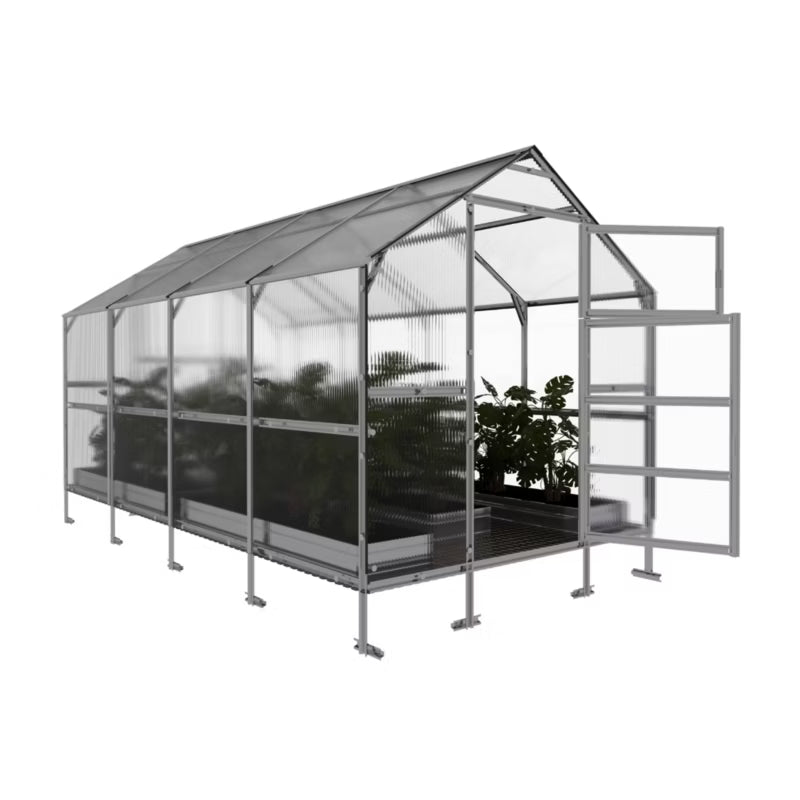 Drivhus Bernard 2,35x4 m Polycarbonat 6 mm 9,4 m²