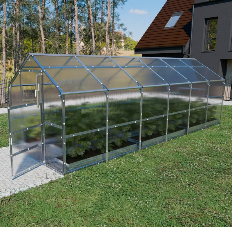 Drivhus Bernard 2,35x6 m Polycarbonat 14,1 m²