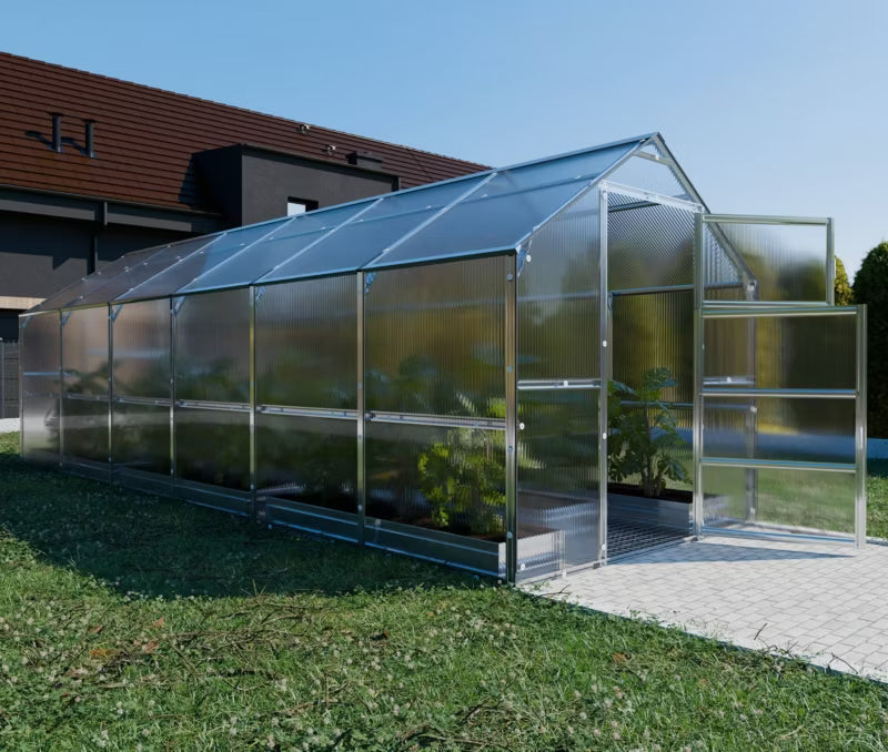 Drivhus Bernard 2,35x6 m Polycarbonat 14,1 m²