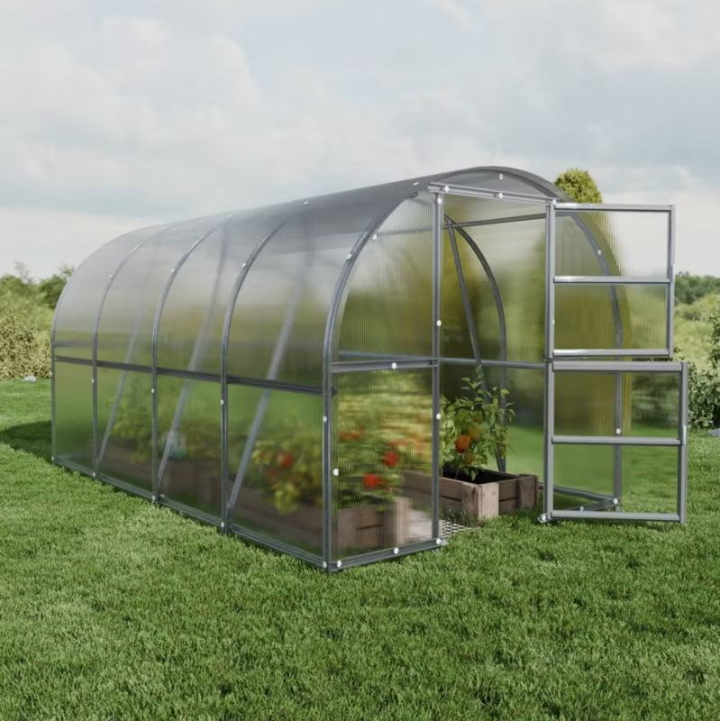 Drivhus Bue 3x4 m 12 m² 4 mm Polycarbonat